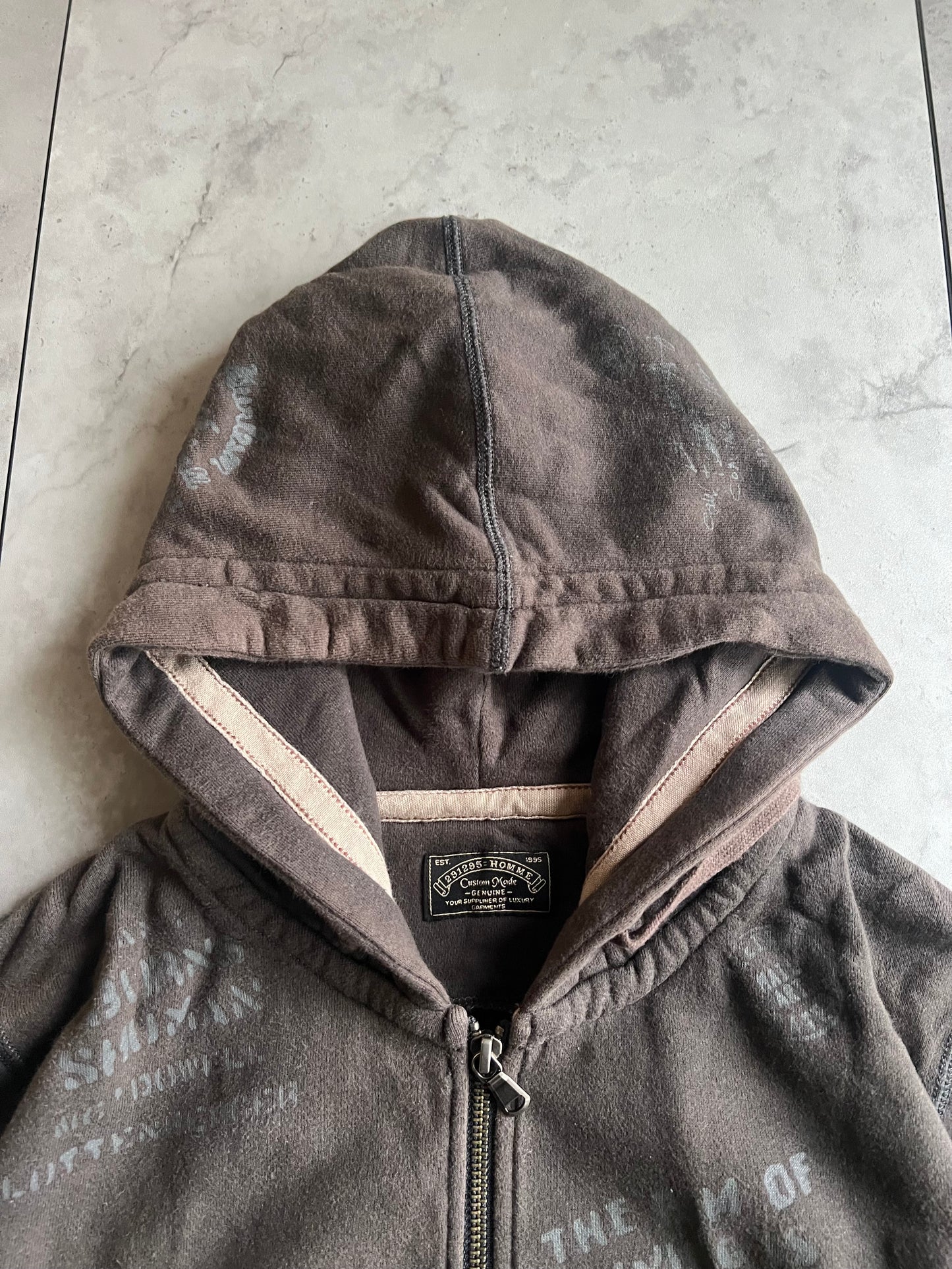 291295 Homme Printed Hoodie