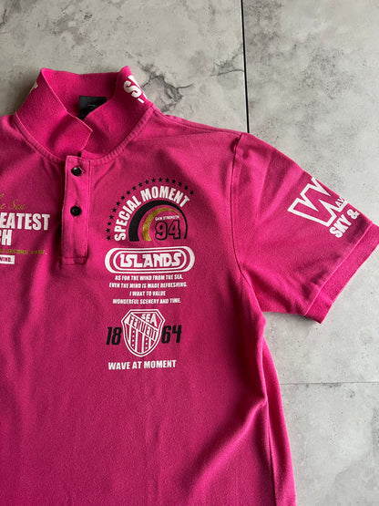 G-Dept Pink Racer Polo Tee