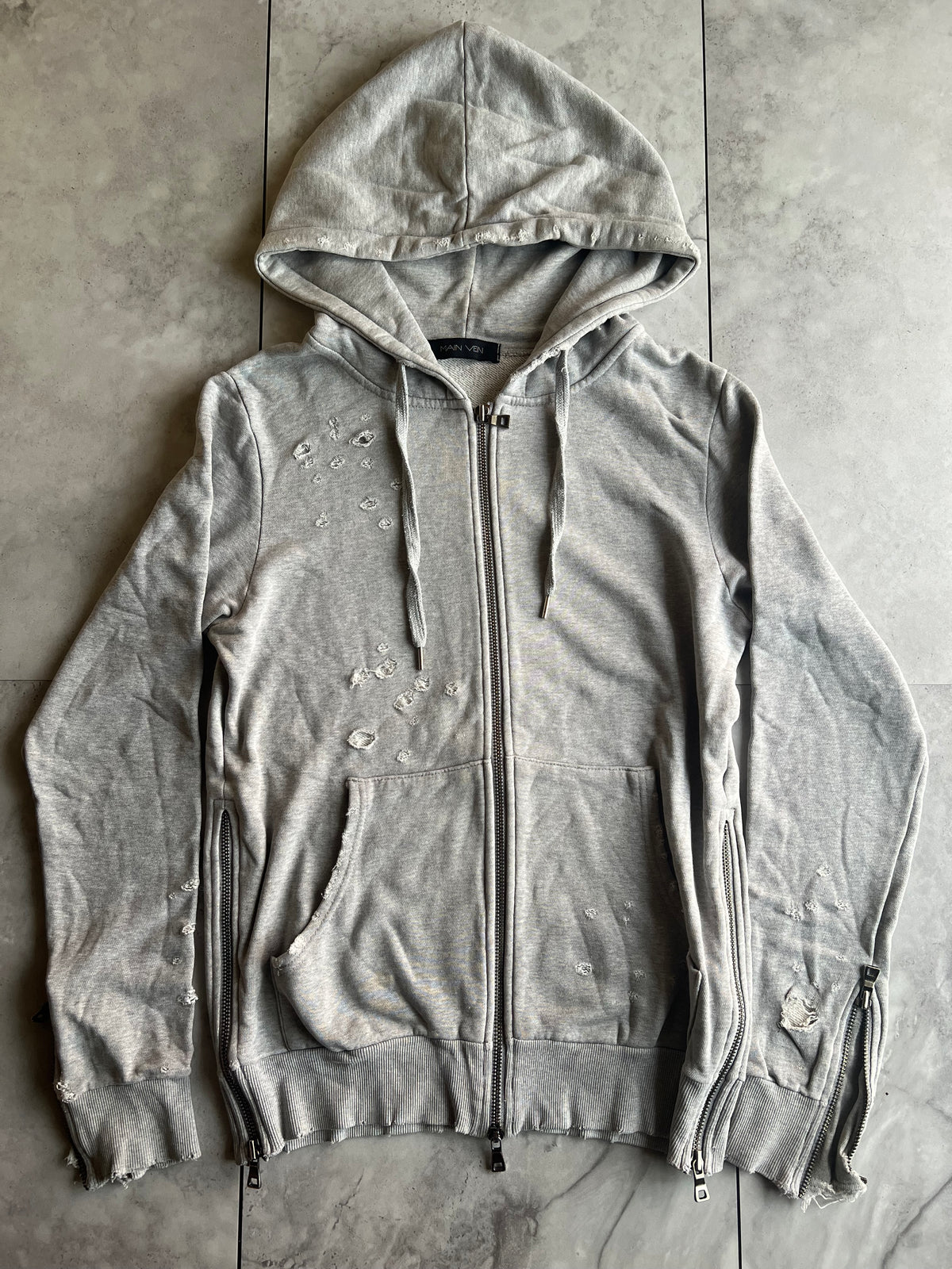 Main Vein Gunshot Side-Zipper Hoodie