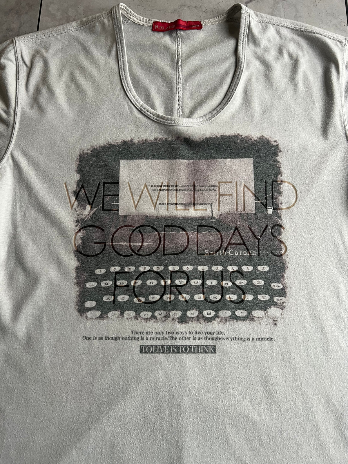 Rielabo “We Will Find Good Days” Tee