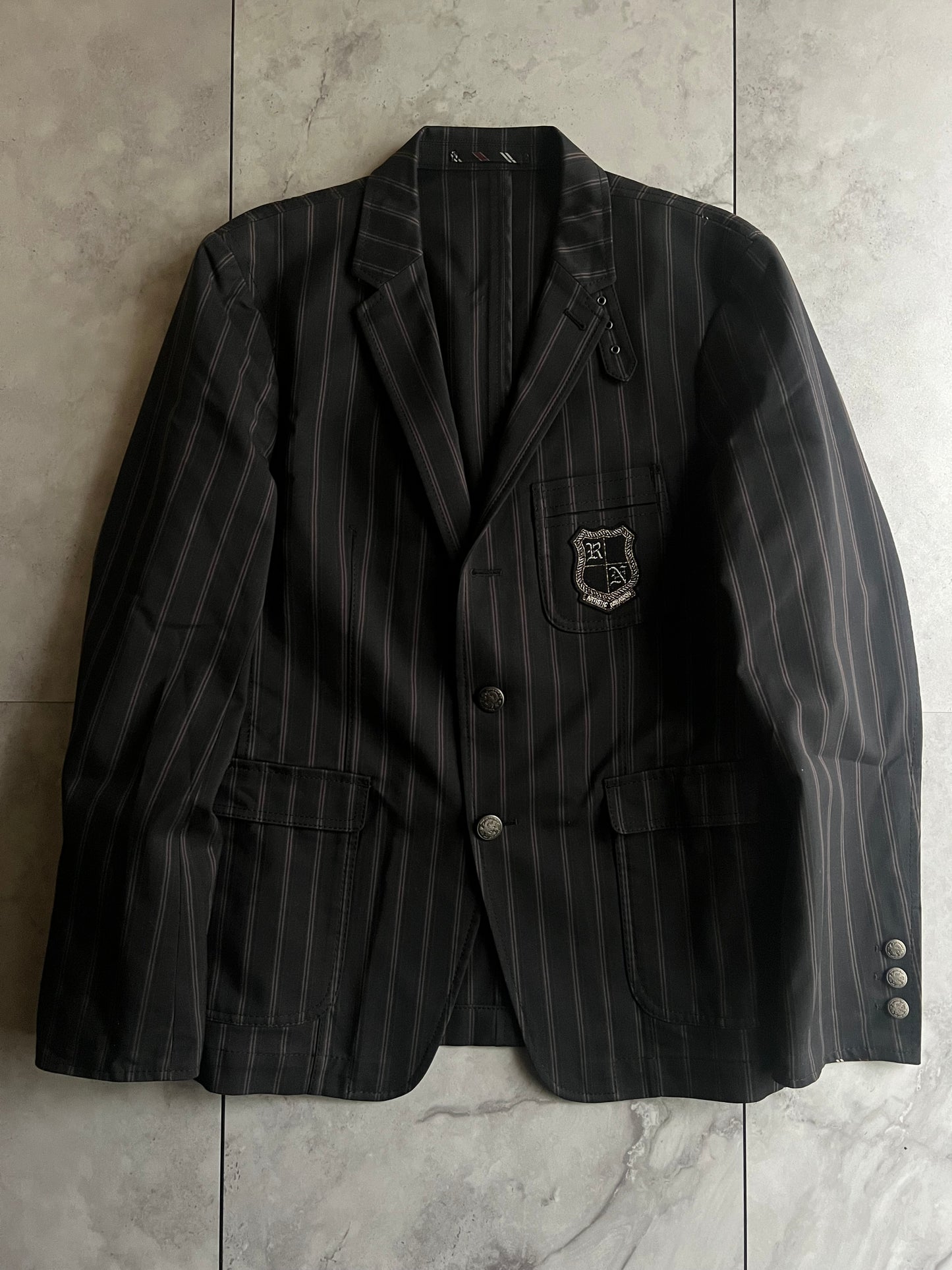 Rielabo Crest Embroidered School Blazer