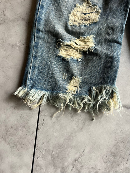 Jackrose Distressed Raw Hem Shorts