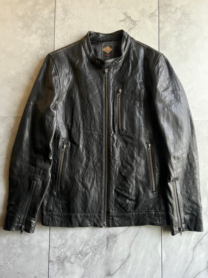 291295 Homme Sample Multi-Zip Leather Jacket