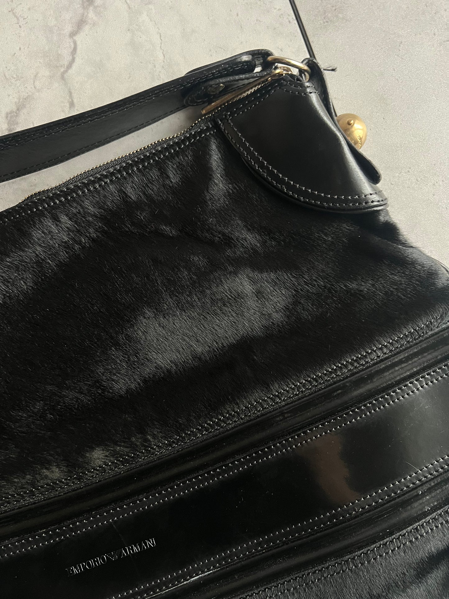 Emporio Armani Calfskin Leather Handbag
