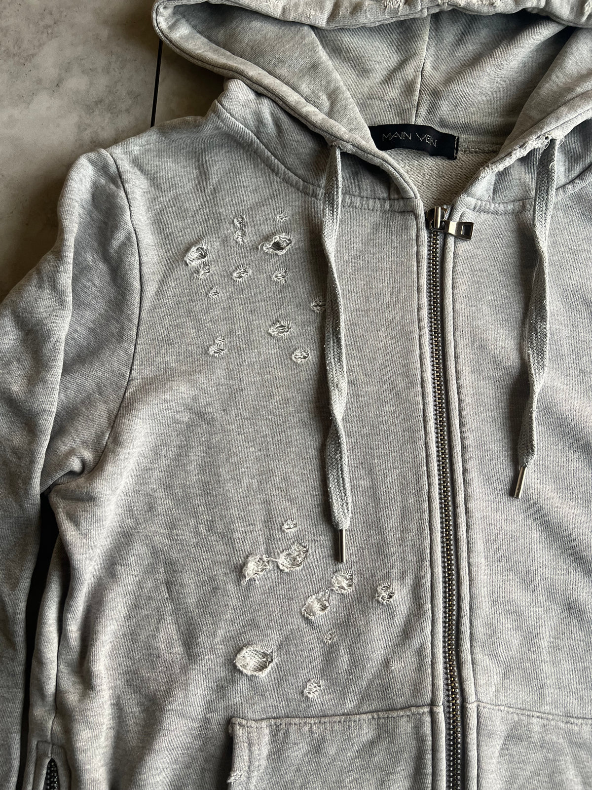 Main Vein Gunshot Side-Zipper Hoodie