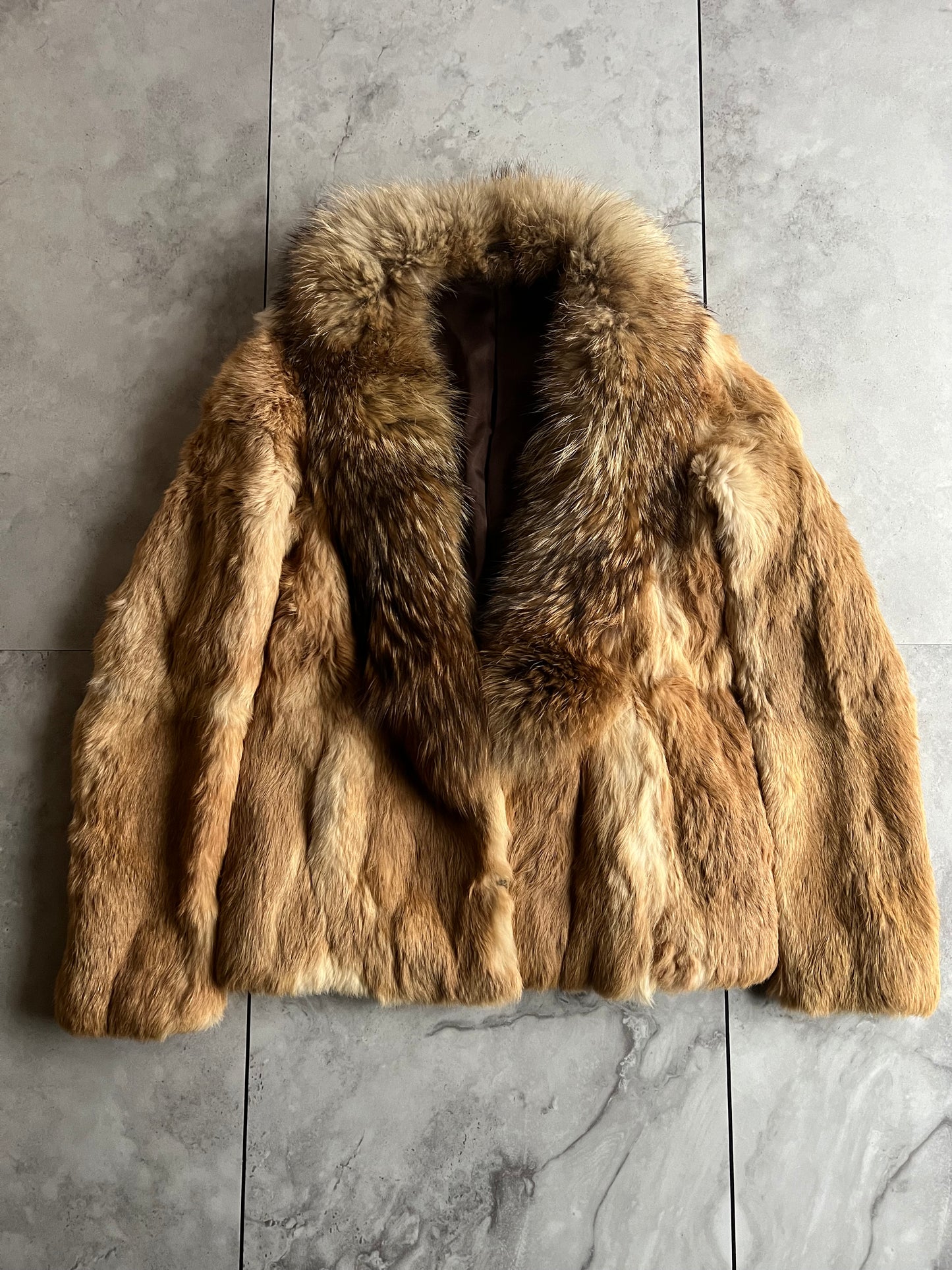 Vintage Fox Fur Collar Coat