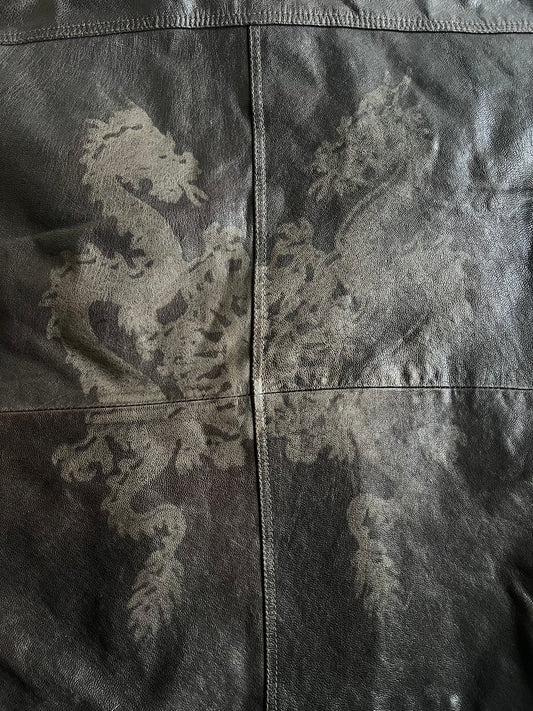 Hugo Boss Orange Label “Dragon” Leather Jacket