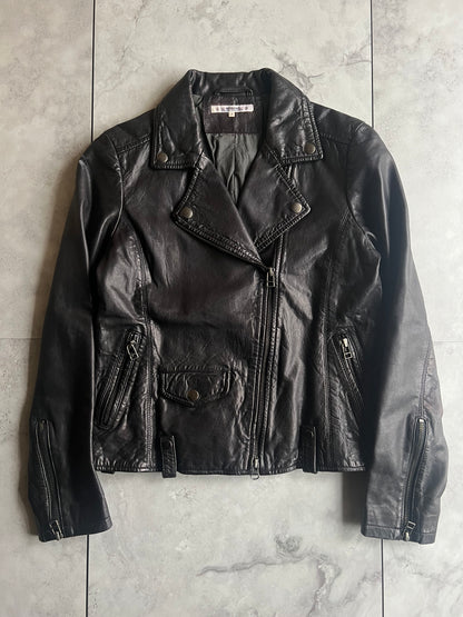 Journal Standard Cropped Leather Rider Jacket