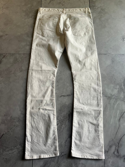Schlussel Wide-Cut Skinny White Pants