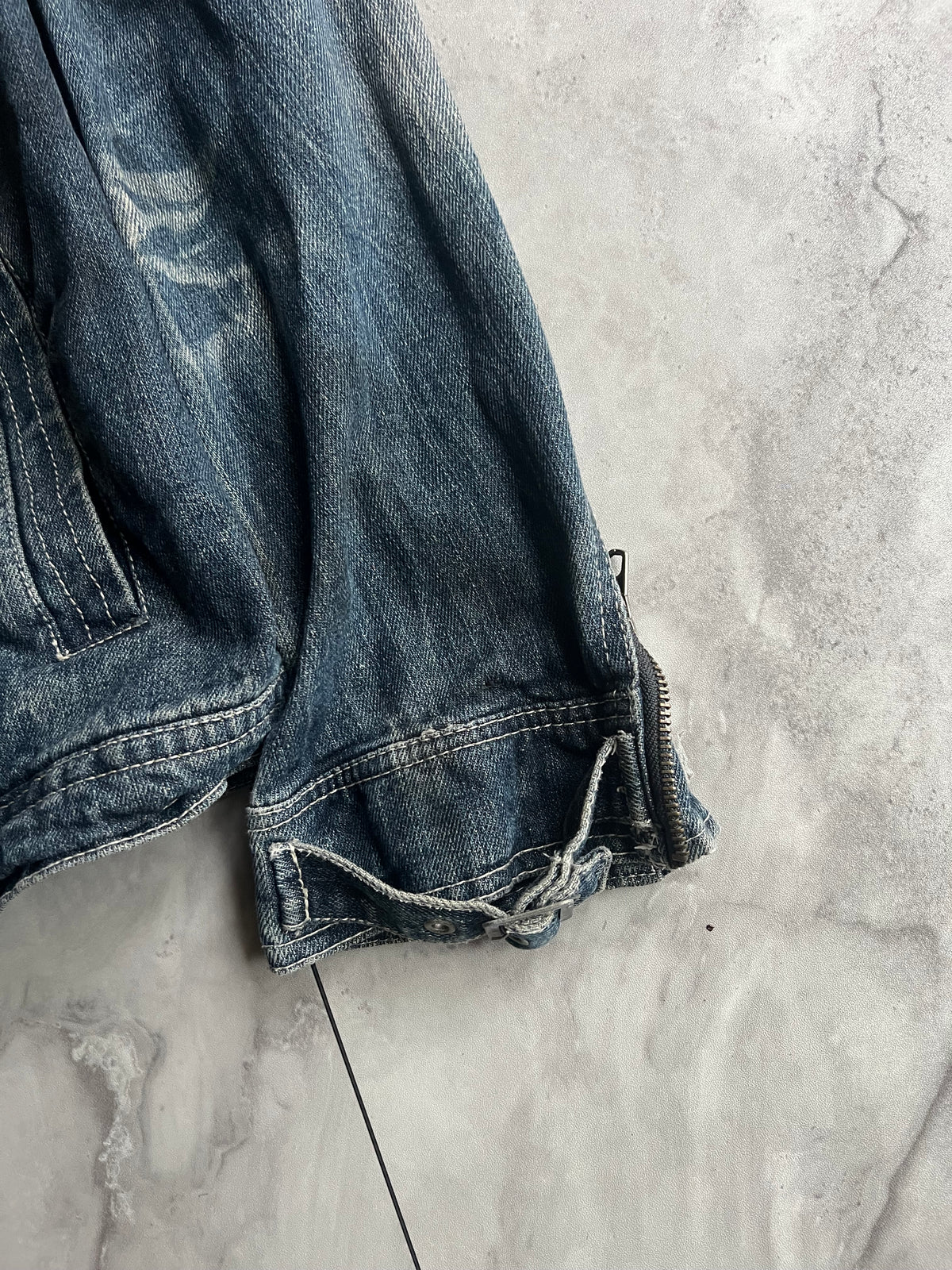In The Attic Moto Zip Denim Rider Jacket