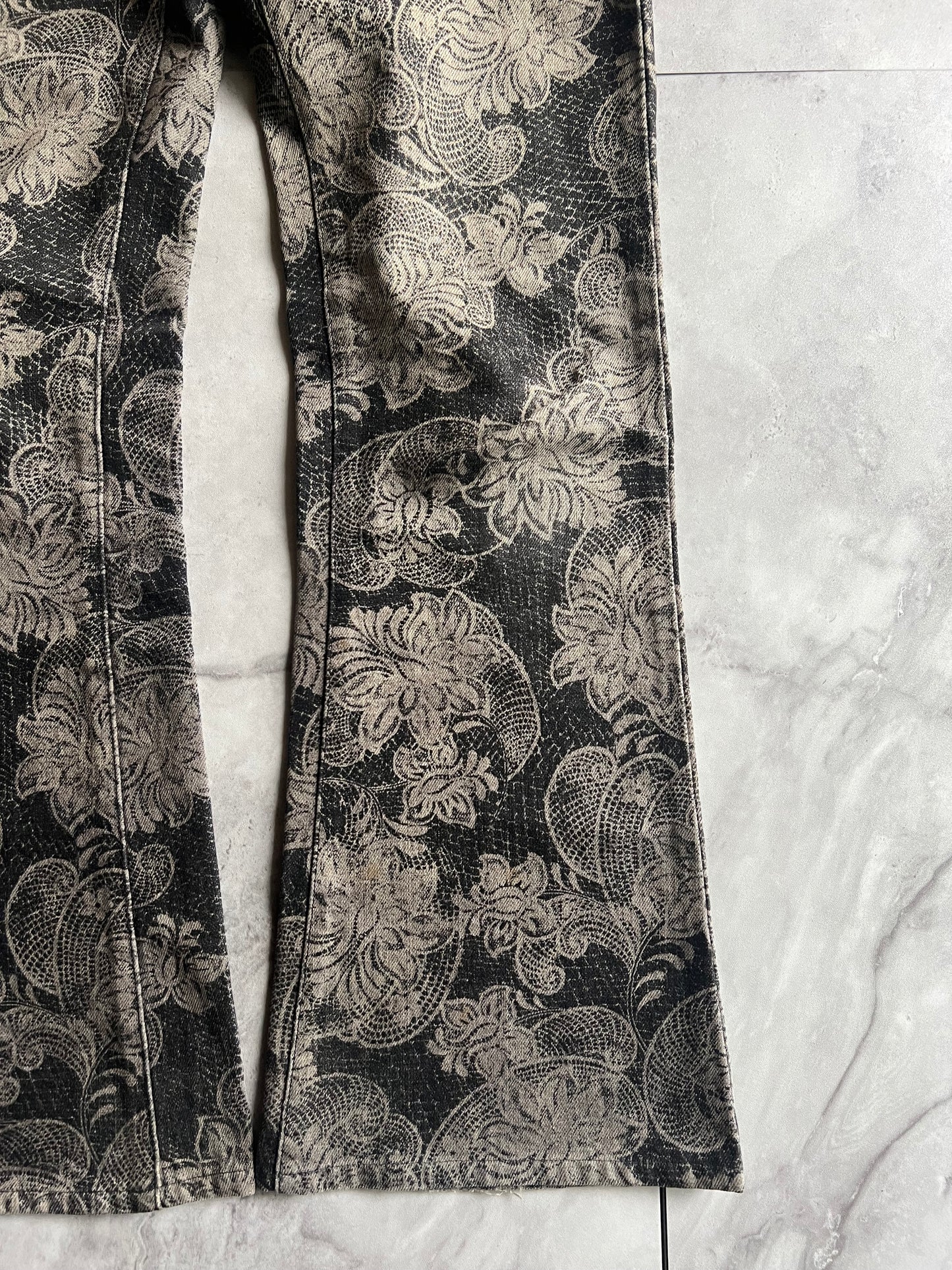 Edge Rupert Paisley Flared Denim