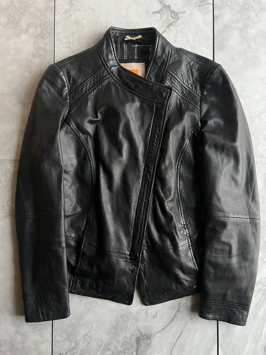 Hugo Boss Orange Label Asymmetrical Leather Jacket