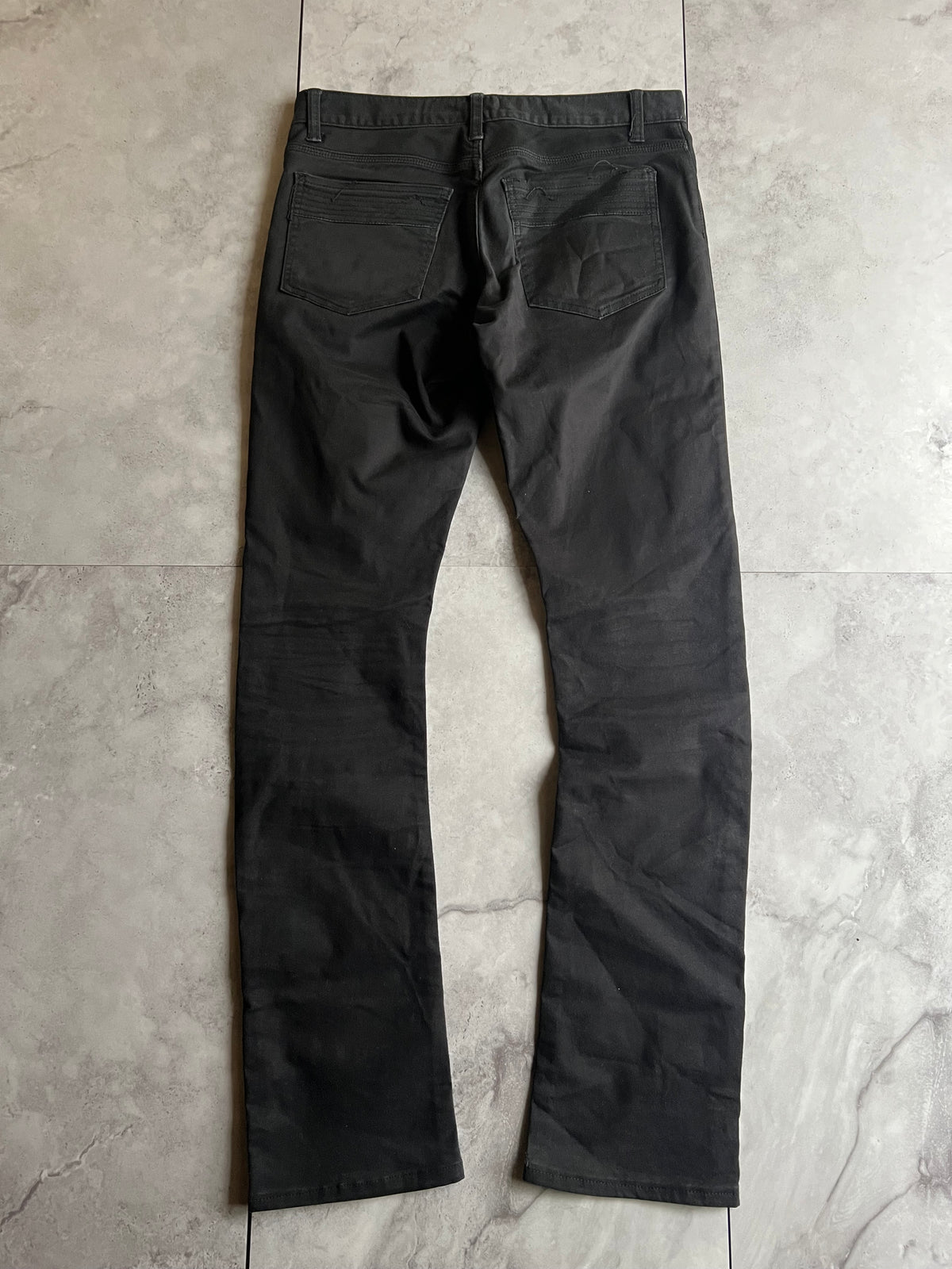 Schlussel Black Skinny Embroidered Pants