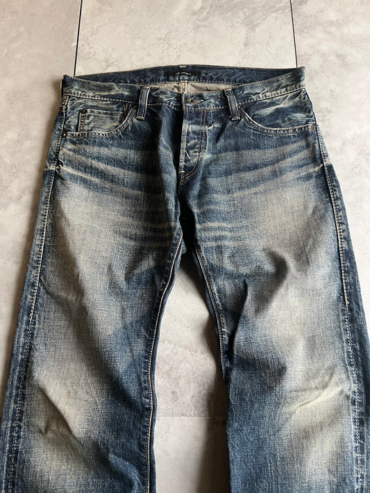 John Bull Whisker Wash Cowhide Patch 100% Cotton Denim