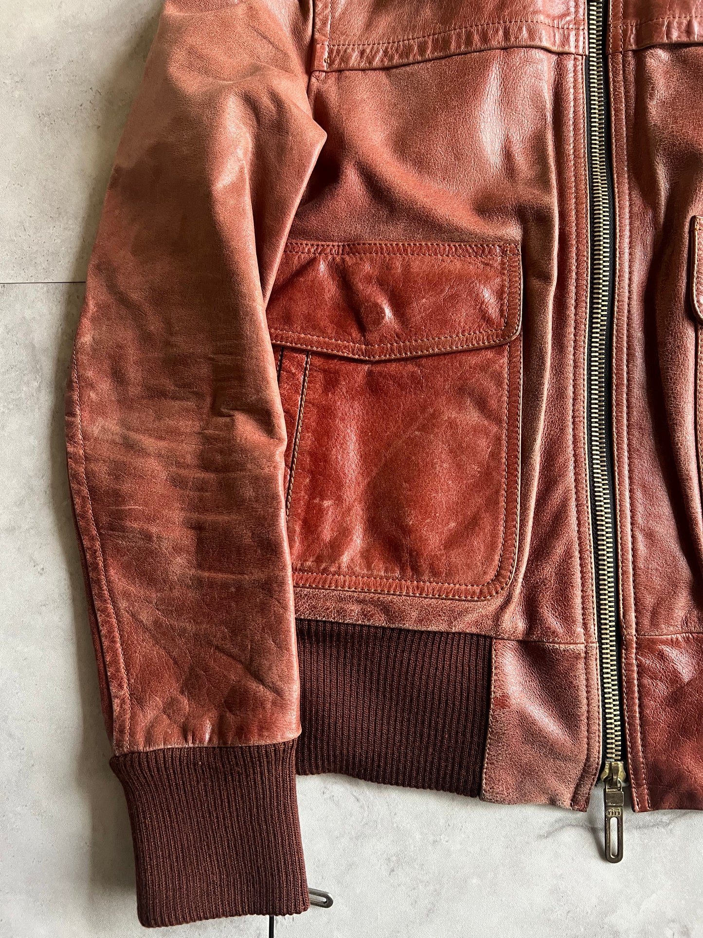 Galaabend Military Leather Jacket