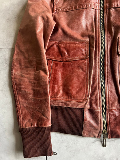 Galaabend Military Leather Jacket