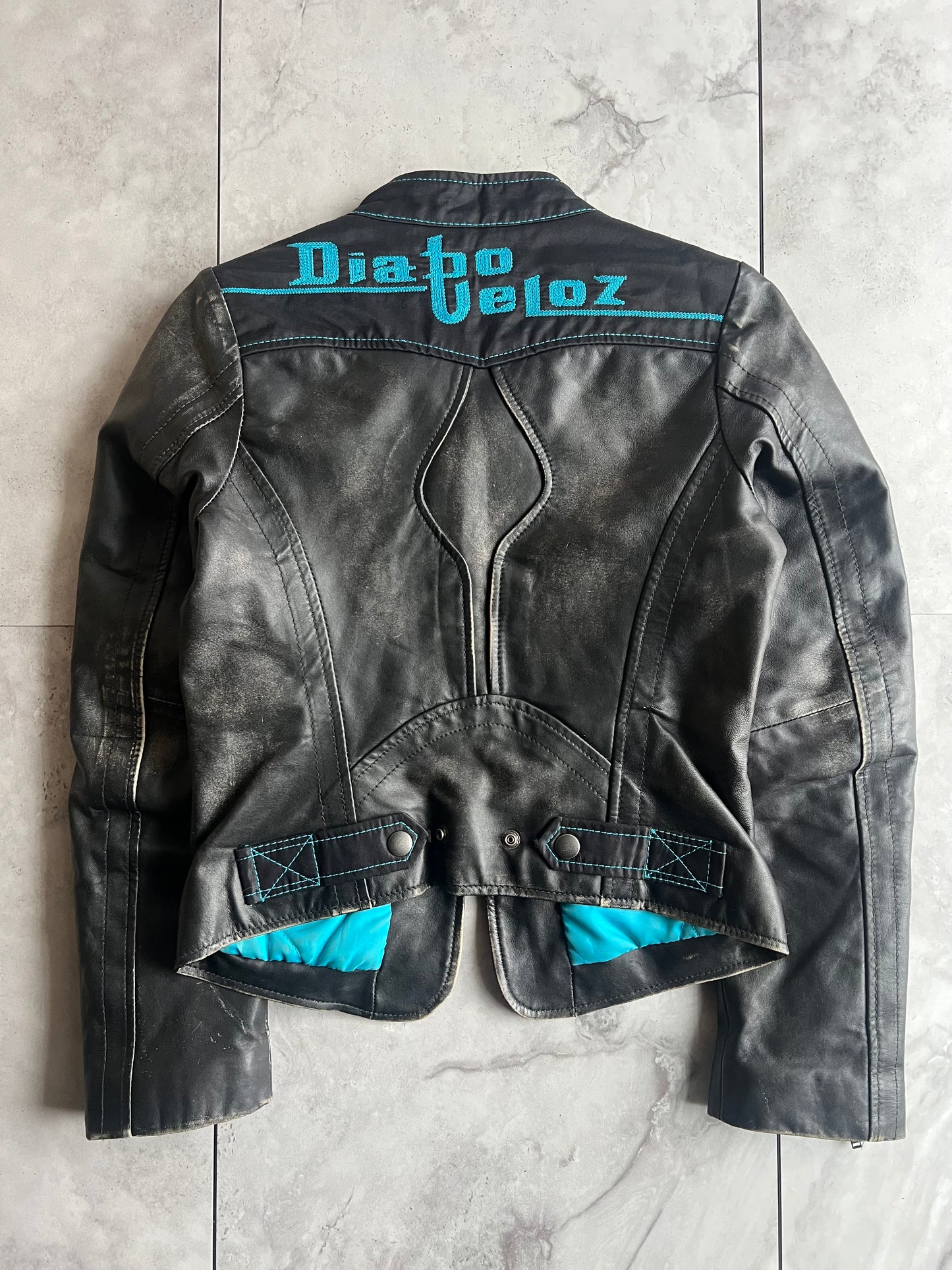 Diesel ‘Diablo’ Leather Racer Jacket