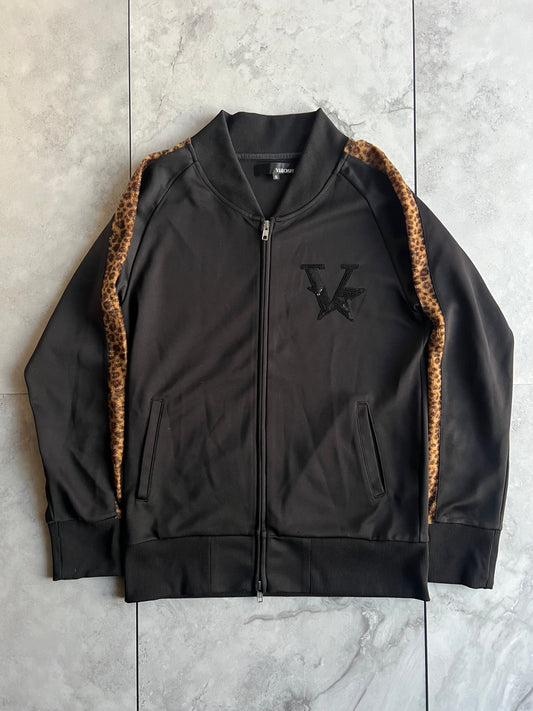 Varosh Sequin Leopard Track Jacket