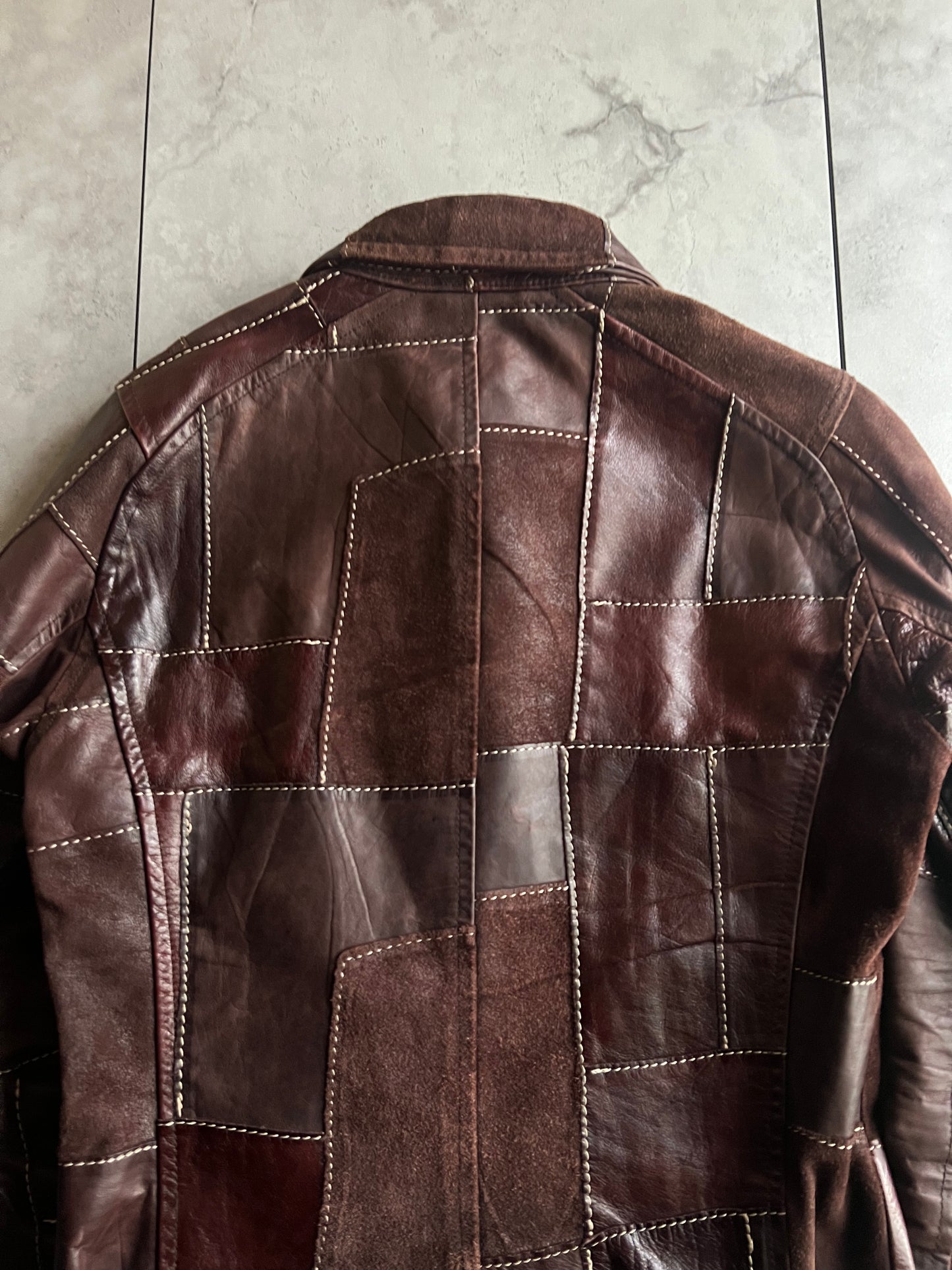 Tornado Mart Patchwork Hybrid Suede Leather Jacket