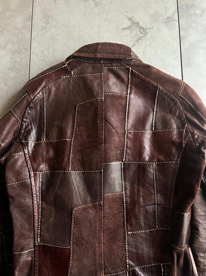 Tornado Mart Patchwork Hybrid Suede Leather Jacket