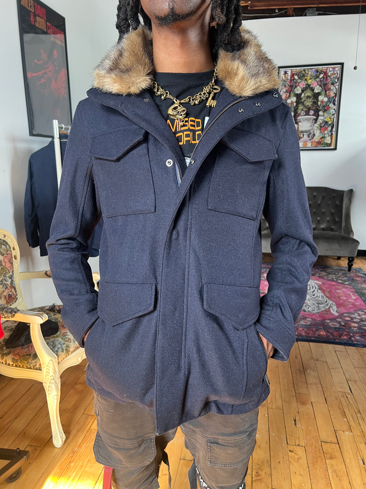 Rattle Trap Fur Collar Jacket