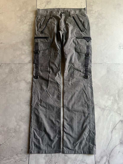 Schlussel Grey Cargo Pocket Pants