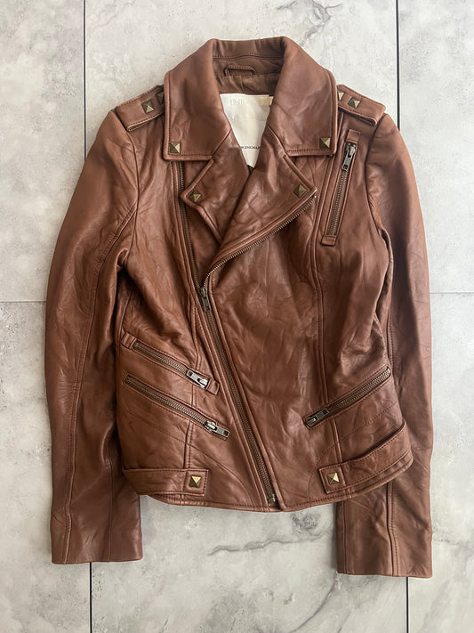 Enigma Studded Leather Rider Jacket