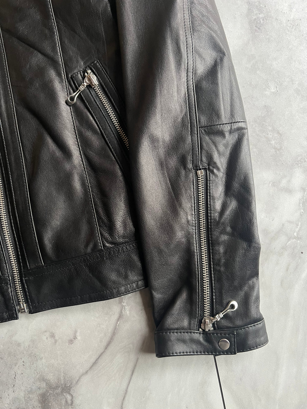 Male & Co Zip Rider Leather Jacket