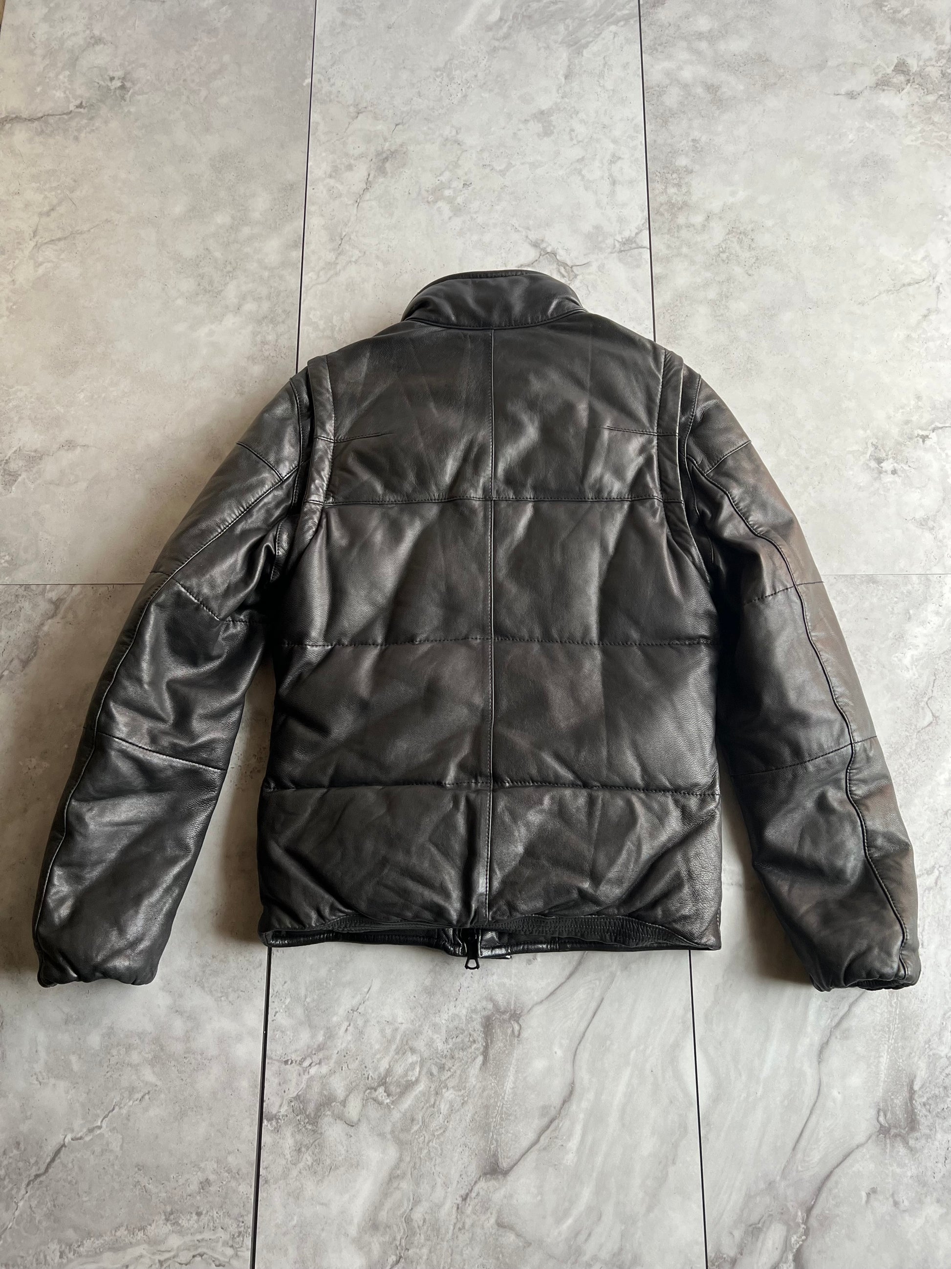 Rielabo Sheepskin Leather Down Jacket