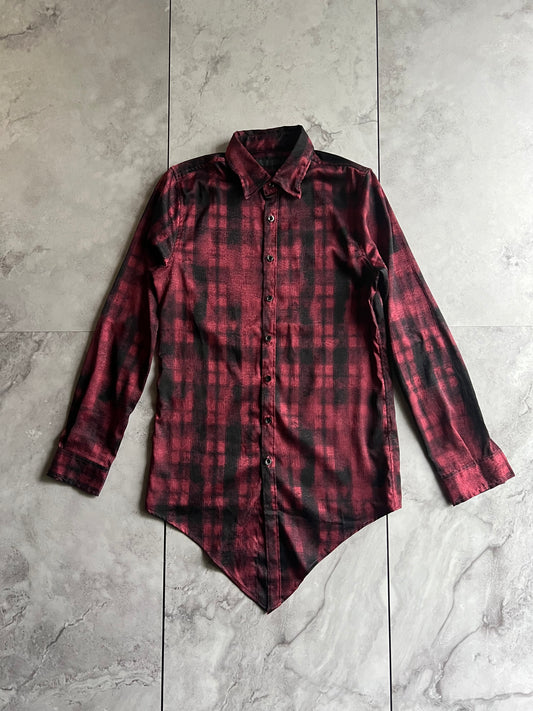 Fuga Croc Printed Vamp-Cut Flannel Shirt