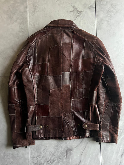 Tornado Mart Patchwork Hybrid Suede Leather Jacket