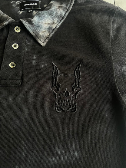 Mad Hound Acid Wash Embroidered Polo