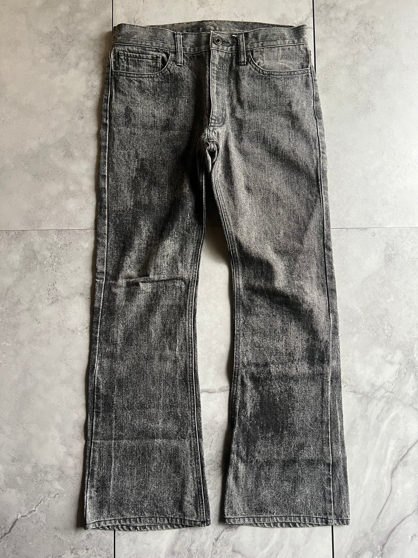 Edge Rupert Grey Wash Flared Denim