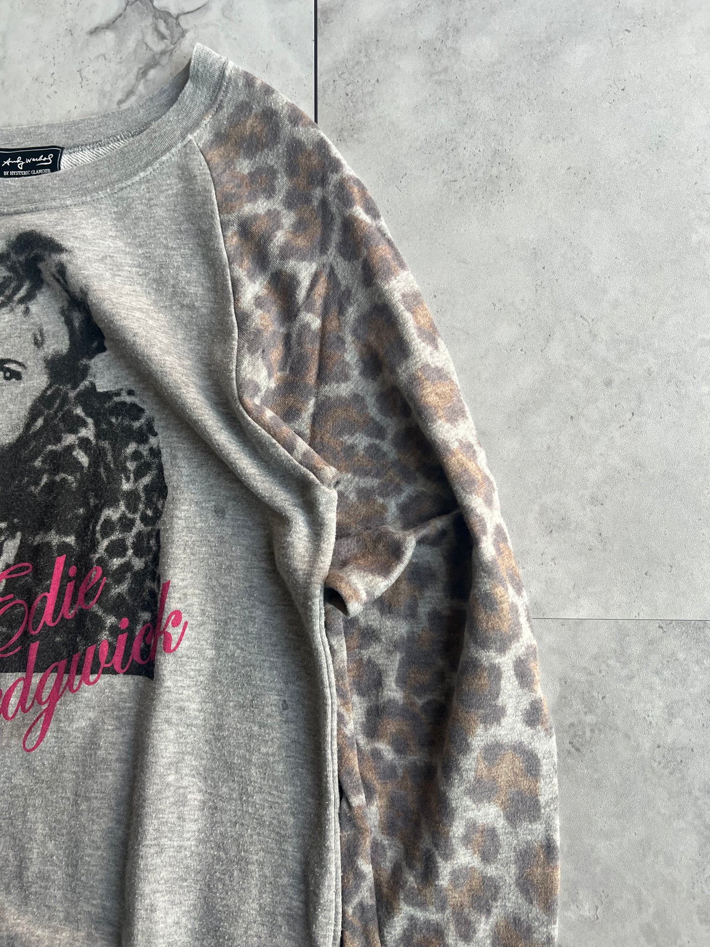 Hysteric Glamour Cheetah Sleeve Sweater