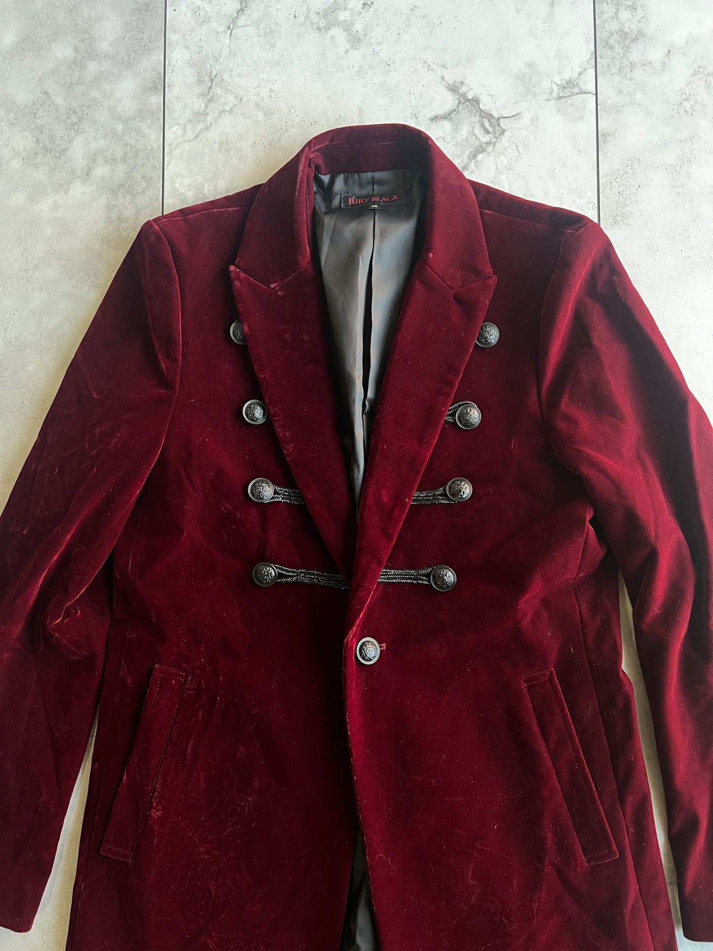 Jury Black Napoleon Long Coat
