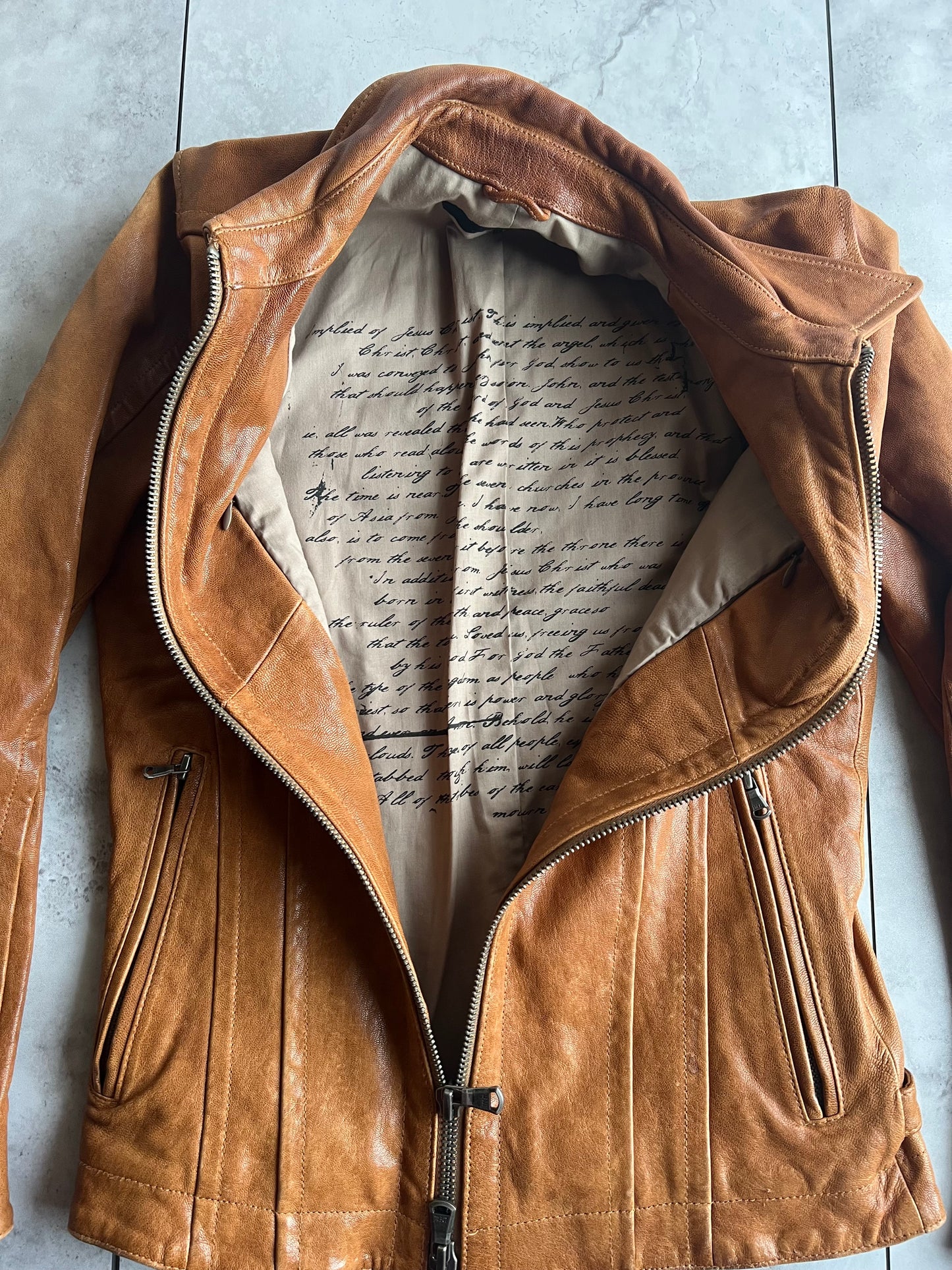 Schlussel “Poem” Leather Jacket