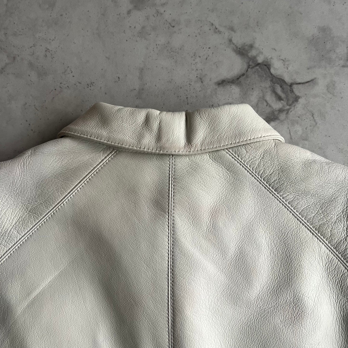 2000’s Versache Leather Moto Zipper Jacket