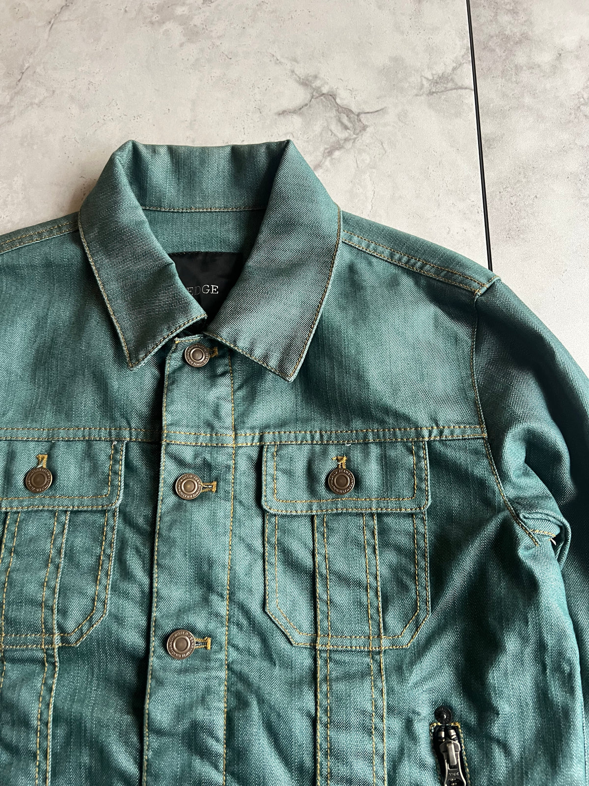 Edge Rupert Turqoise Zipper Jacket
