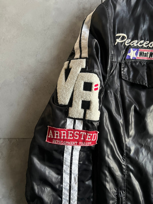 Varosh Embroidered Racing Puffer Jacket
