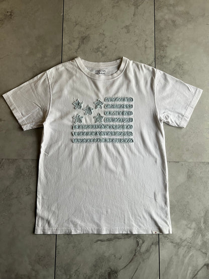 291295 Homme Embroidered American Flag Tee