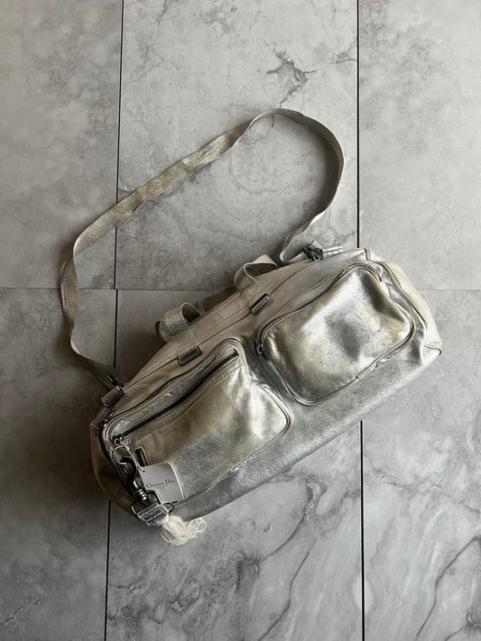 Dior Homme SS07 Silver Deville Duffle Bag
