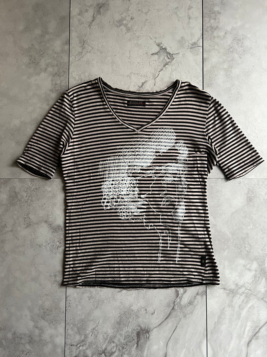 Morgan Homme Melted Woman Striped Tee