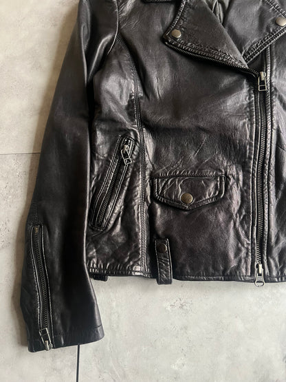 Journal Standard Cropped Leather Rider Jacket