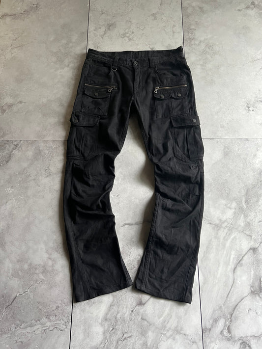 Nicole Club Black Camo Zipper Cargo Pants