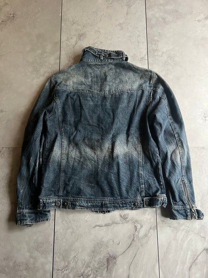 In The Attic Moto Zip Denim Rider Jacket