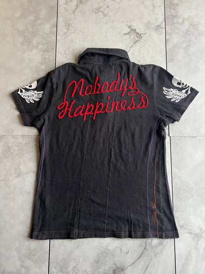 Daily News “Rock n Roll” Embroidered Polo Tee