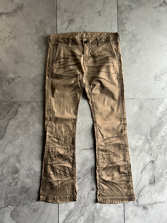Murder Liscense Whisker Washed Flared Bootcut Pants