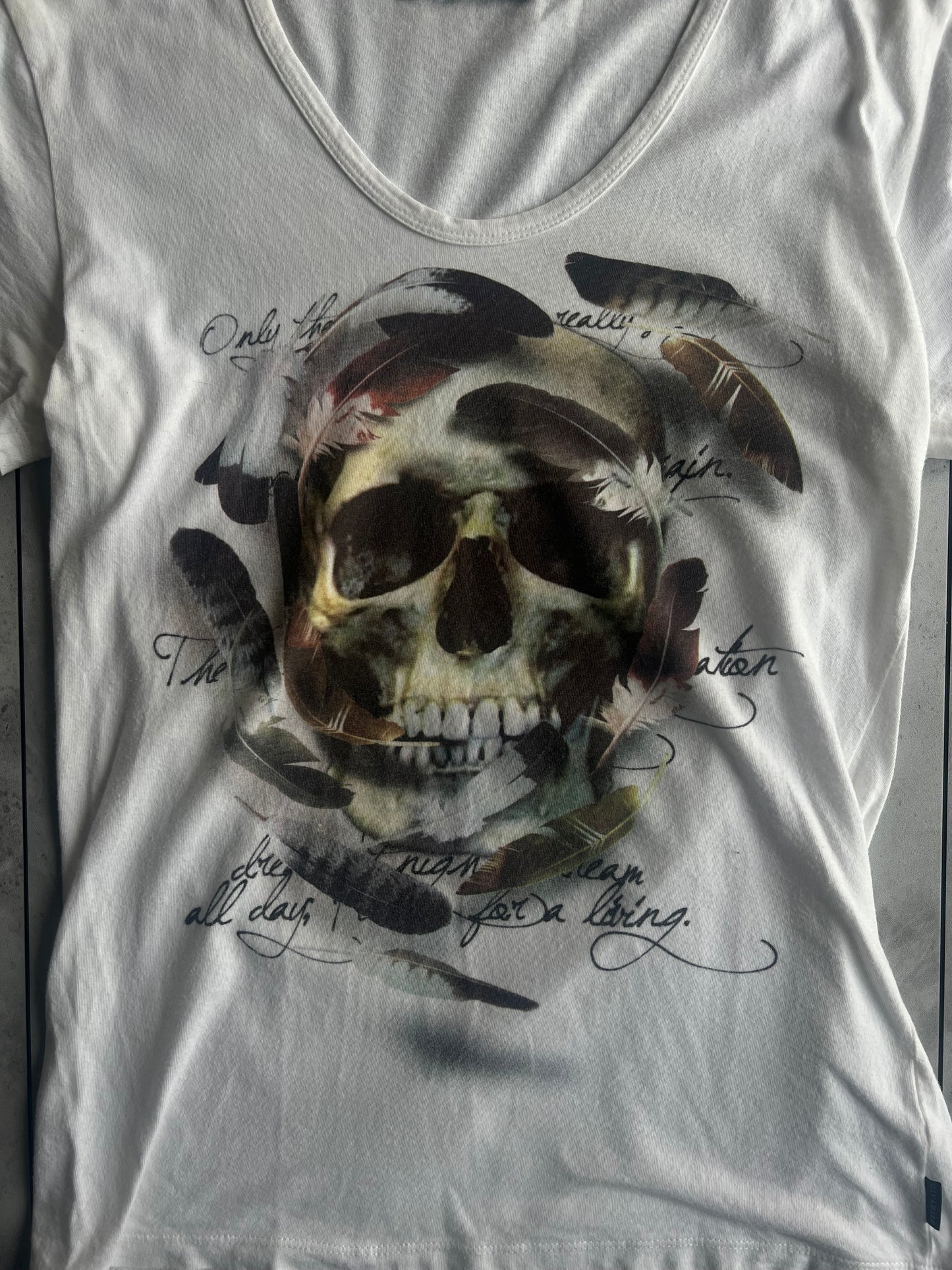 Civarize Skull Feather “Poem” Tee