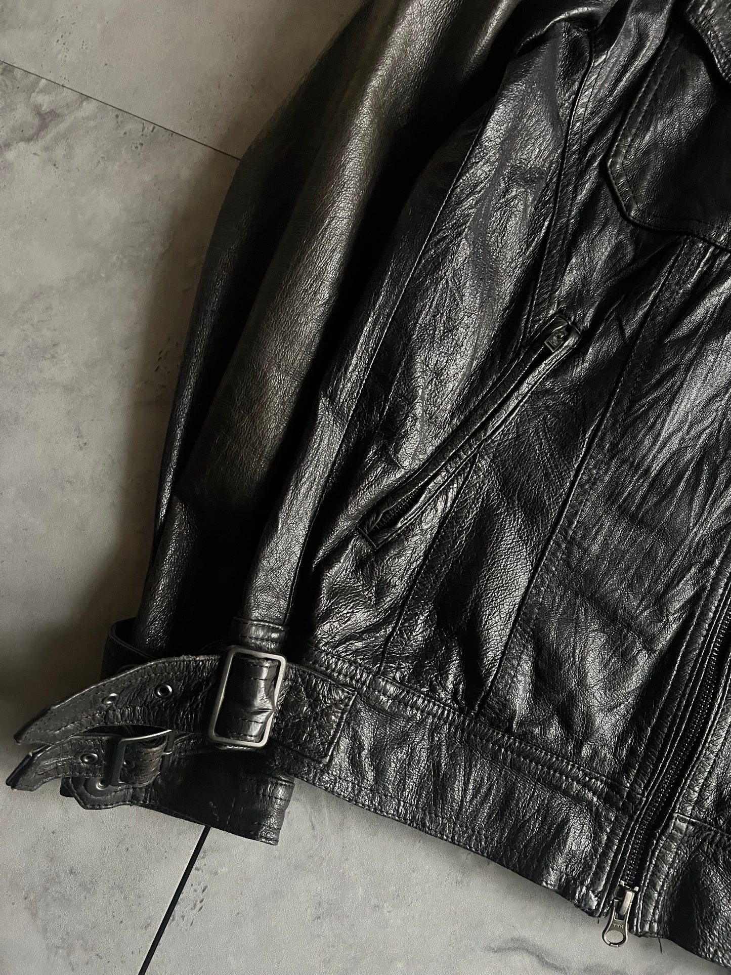 Rattle Trap Western Bondage Strap Leather Jacket