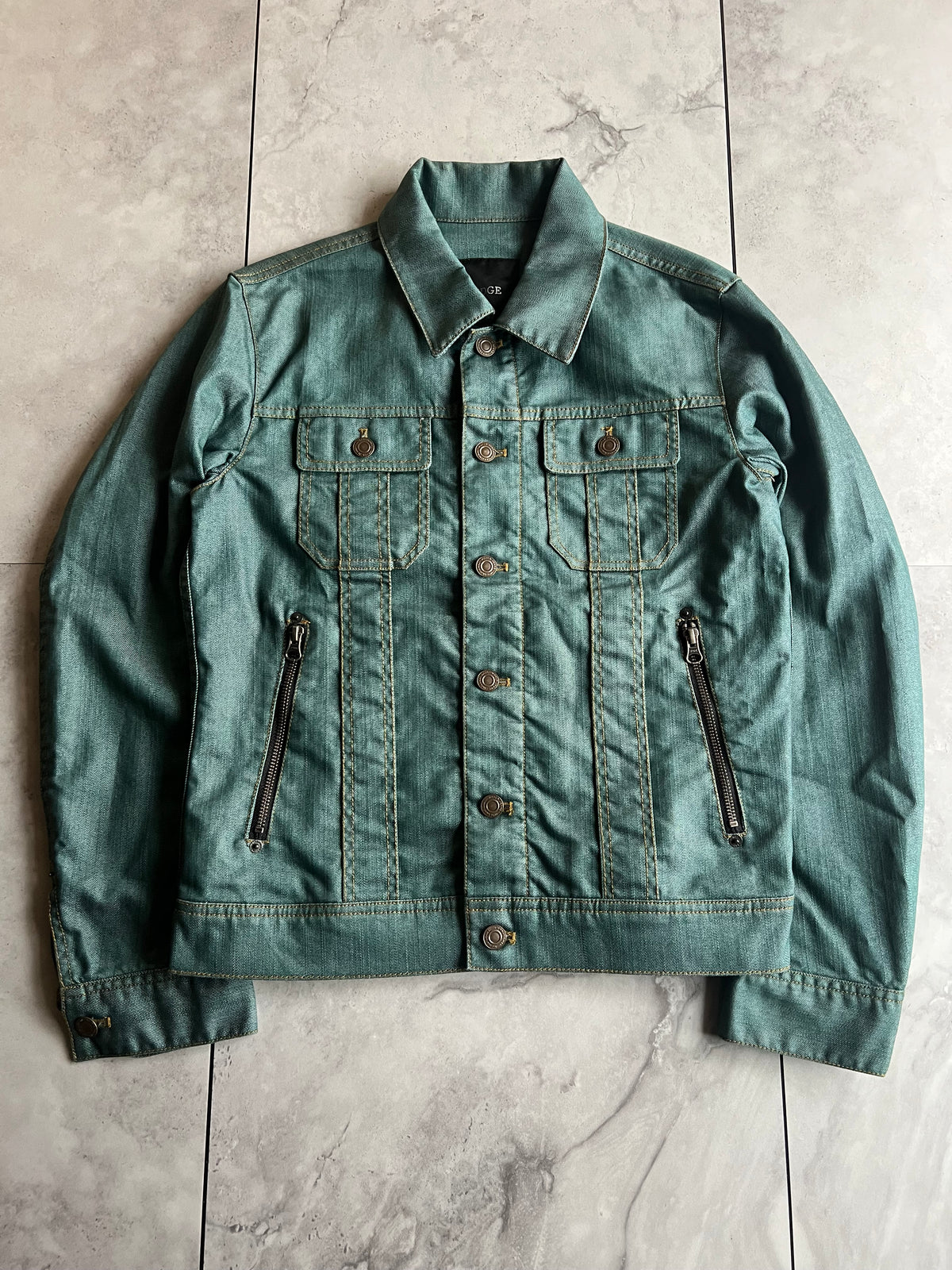 Edge Rupert Turqoise Zipper Jacket